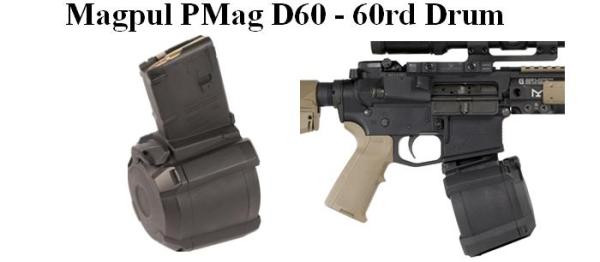 Magpul PMag D60 - 60rd Drum for AR-15, 5.56 & .223
