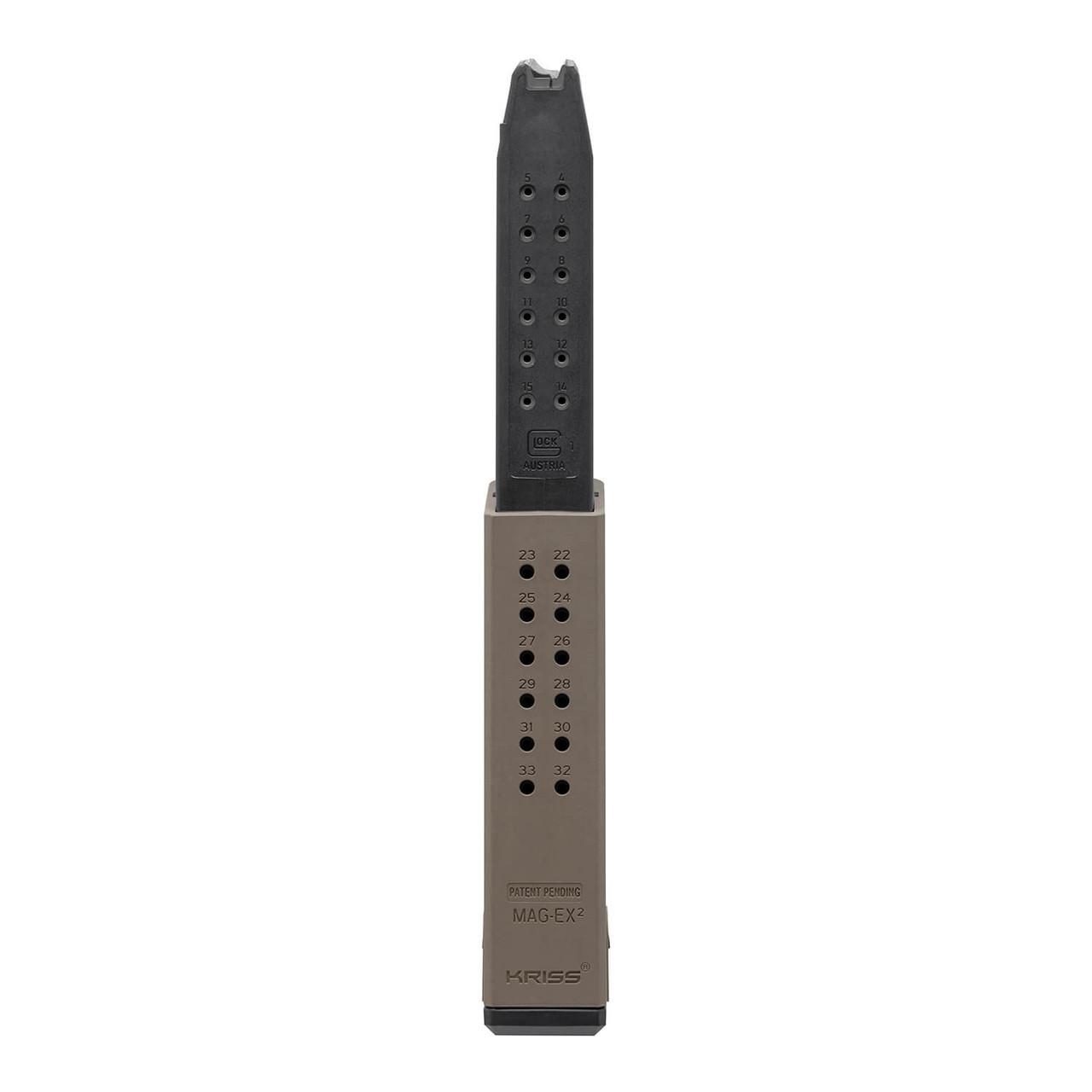 Kriss Magazine, Glock 9mm, 40 Round Capacity FDE (Flat Dark Earth)