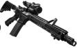 Tactical 3-9x40 Mil-Dot Illuminated Red/Blue Reticle Scope with Green Laser 