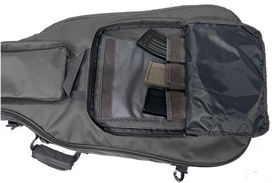 Guitar-Style Covert Double Rifle Case, Black