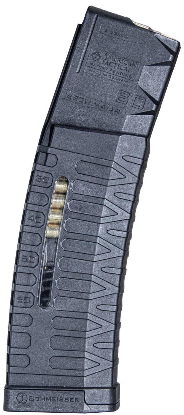 AR-15/M4 60 Round 5.56 & .223 Magazine,S60 Gen 2 by Schmeisser of Germany