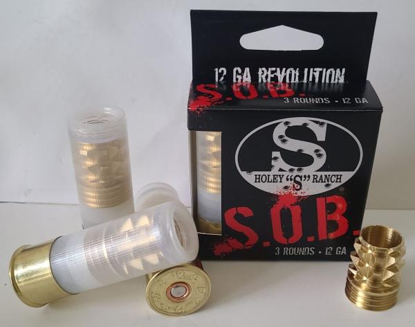 SOB 12GA BRASS AMMO, 3 PACK, 235 GRAIN