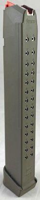 Factory Glock G17/G18/G19/G19X/G26/G34/G45/G49 9mm 33rd Magazine, OD GREEN