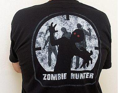 Shirt, Zombie Hunter, XXL, Black