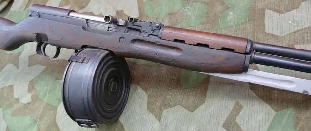 SKS 75 Round Drum Magazine, Steel, 7.62X39