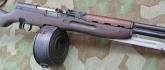 SKS 75 Round Drum Magazine, Steel, 7.62X39