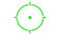 Holosun SCS MOS, Green 2 MOA Dot, 32 MOA Ring