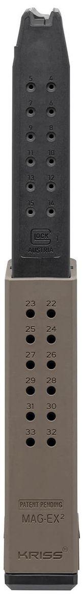 Kriss Magazine, Glock 9mm, 40 Round Capacity FDE (Flat Dark Earth)