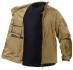 Concealed Carry Soft Shell Tactical Jacket Coyote Brown - Large