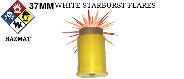 37MM WHITE Starburst Flares, 10 Pack, HAZMAT