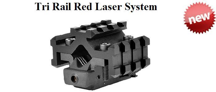 Tri Rail Red Laser System Universal