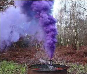 Wire Pull Smoke Grenade - Purple 