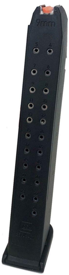 Factory Glock 9mm 24rd Magazine for G17,18,19,19X,26,34,45,49, Black