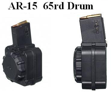 AR15 5.56 & .223  65 ROUND DRUM MAGAZINE