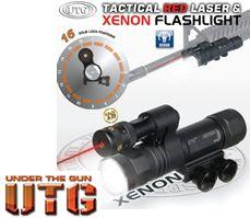 Tactical Red Laser and LED Flashlight Combo