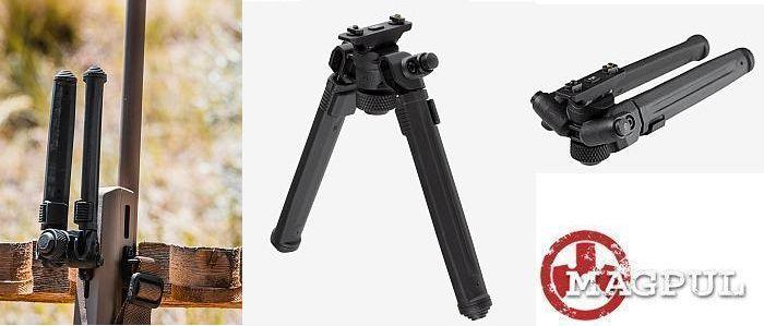 Magpul M-LOK Bipod, Black, Pan & Tilt