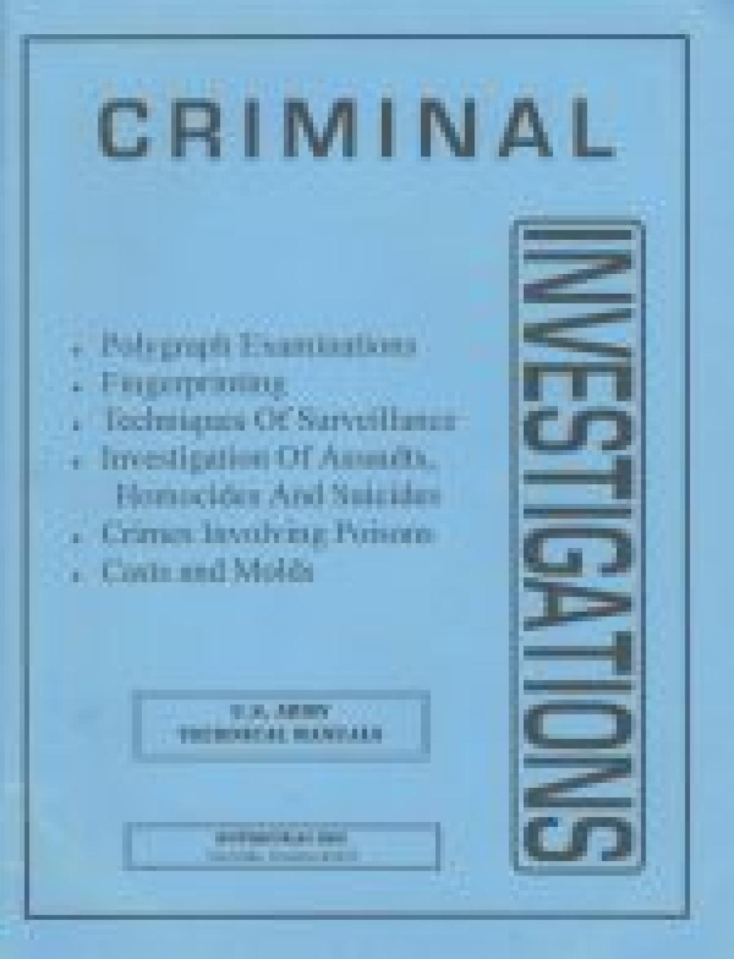 Criminal Investigations