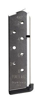 Chip McCormick "Power Mag" M1911 45ACP, 8rd Magazine