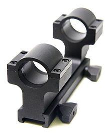  AR-15 / M4 Flat Top Riser with rings, 1" 