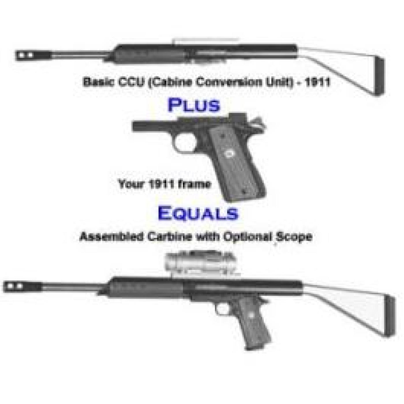 Mech Tech CCU Pistol to Rifle Carbine Conversion Unit For 1911 Style Frame ( Converts to 40 S&W)