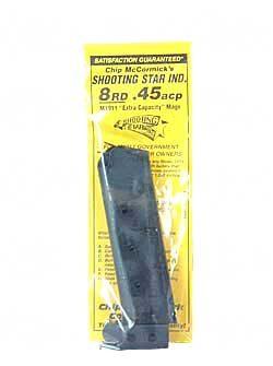 Chip McCormick Match Grade M1911Style 45 ACP 8rd Magazine with Long Pad (Black)