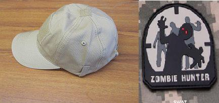 Tactical Cap with Zombie Hunter Patch - Special!