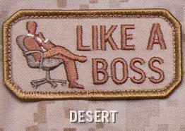 Like A Boss Patch, Desert Tan