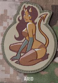 Devil Girl Patch, (Arid Camo)