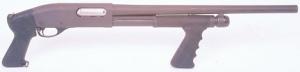 Remington 870 Pistol Grip Forened Black in color