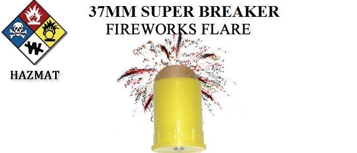 37MM Super Breakers/Fireworks Flares, 10 Pack
