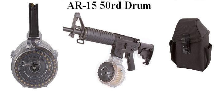 DRUM, AR15/M4 50 ROUND, 5.56 & .223