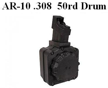 AR15/M4 CARBINE .308 DRUM, 50 ROUND